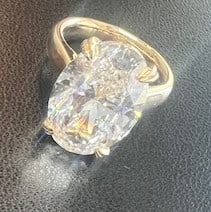 10.02 CT Diamond 18K Gold Ring F VS1 LAB GROWN With IGI Certificate (1 of 20)