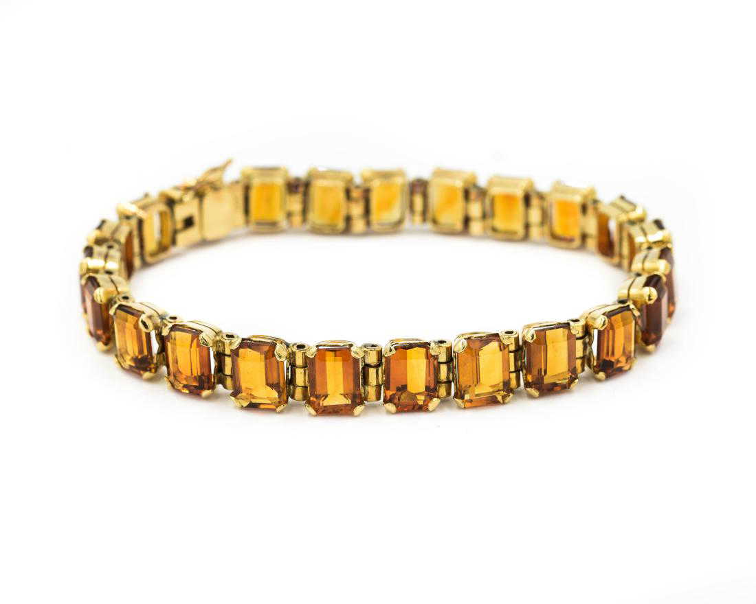 Yellow topaz bracelet Clearance