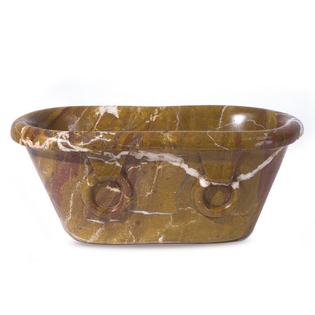 A 19th century diaspro model of the Farnese fountain: 14x33x19cm.