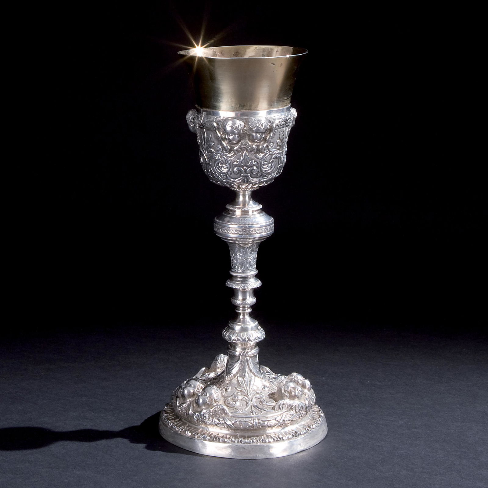 A silver and silver-gilt chalice, Neaples, circa 1840 (1 of 1)