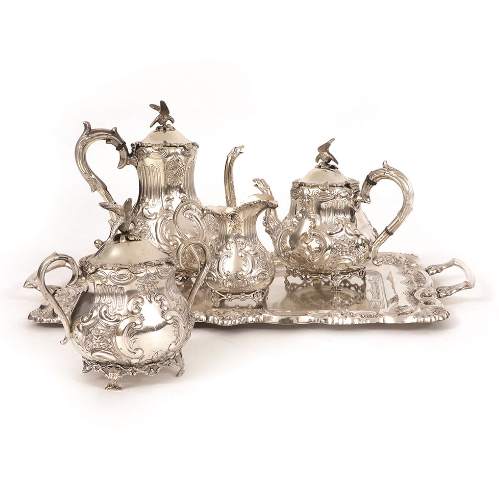 A Portuguese silver tea and coffee service (1 of 1)