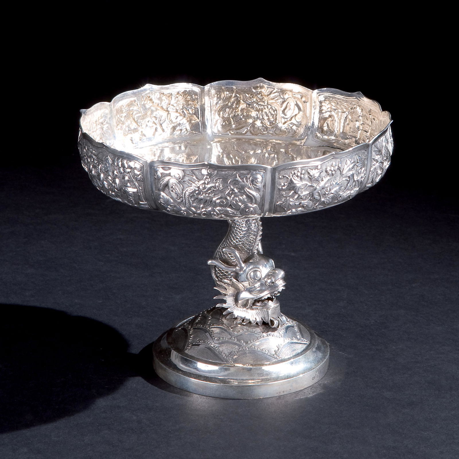 A silver stand. China, Art Nouveau (1 of 1)