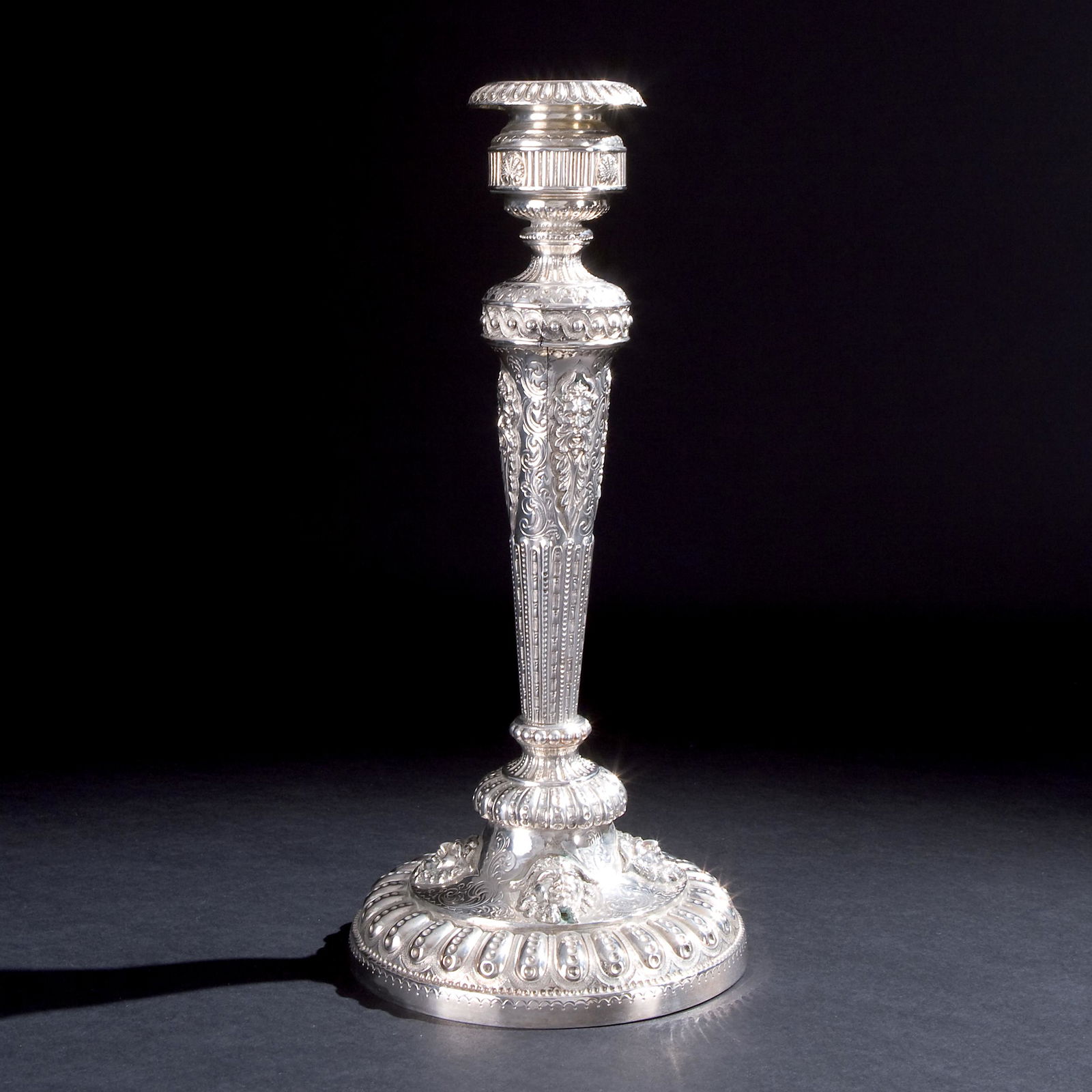 A sterling silver candlestick, Sheffield, 1809 (1 of 1)