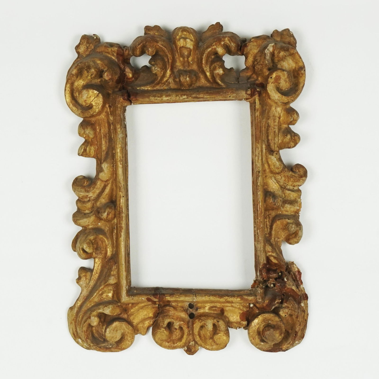 a pair of Central Italy gilt wood small frames (1 of 1)