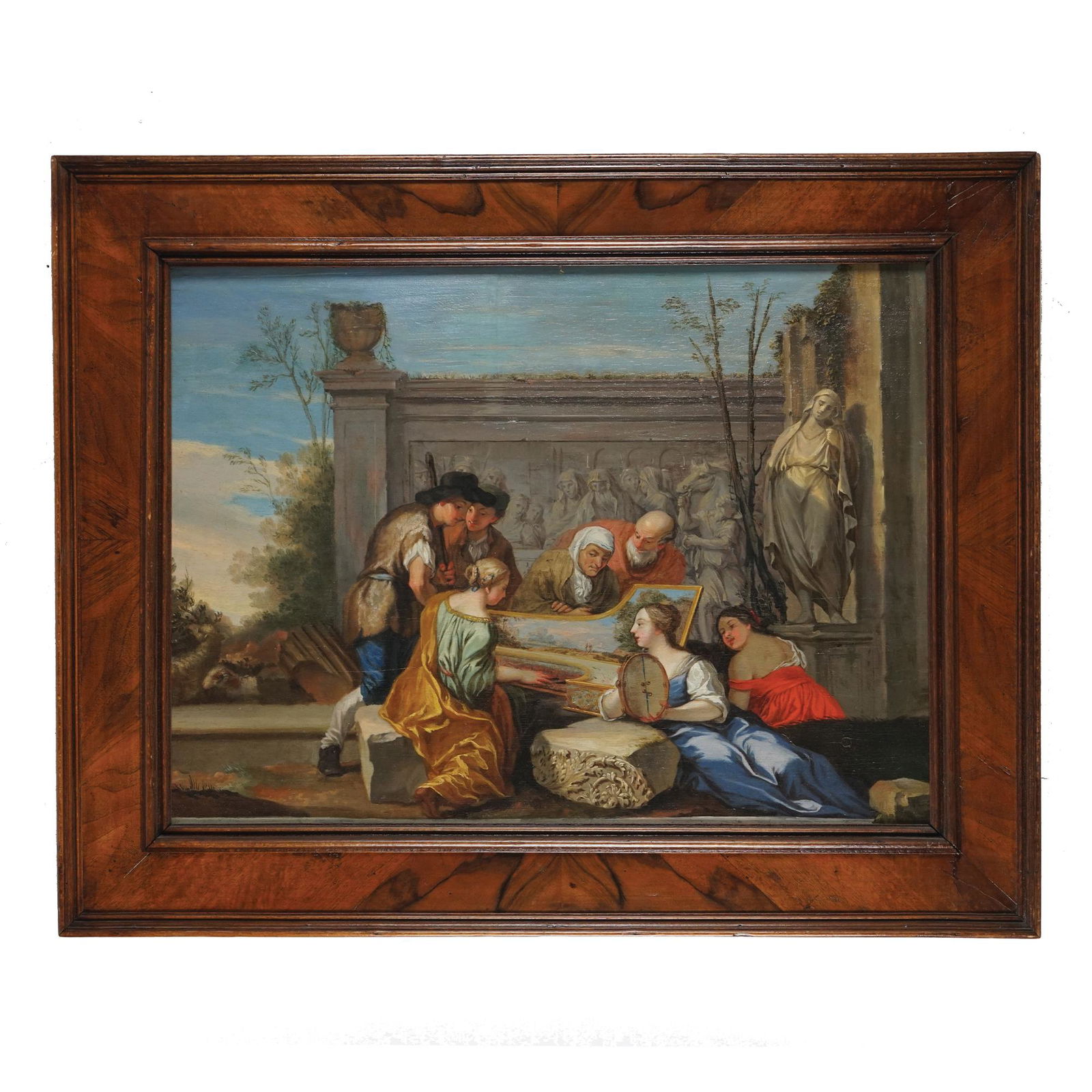 Jean Lameire (1601-1659) and Jacques Stella (1596-1657): The concert oil on panel, 47by63cm