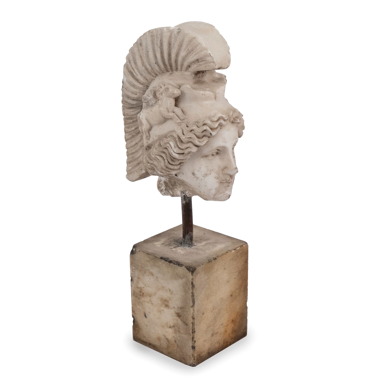 Small head of Minerva in white marble (1 of 1)