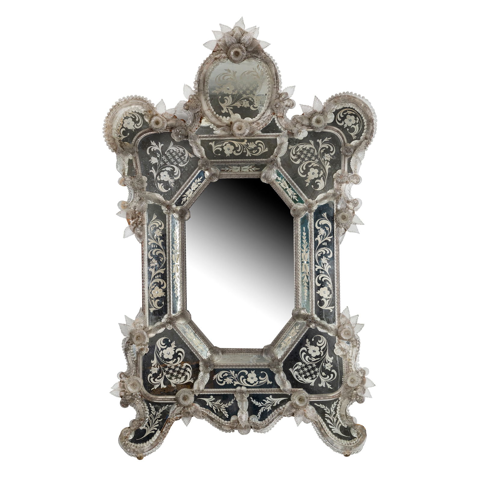 Large glass mirror, Murano (1 of 1)