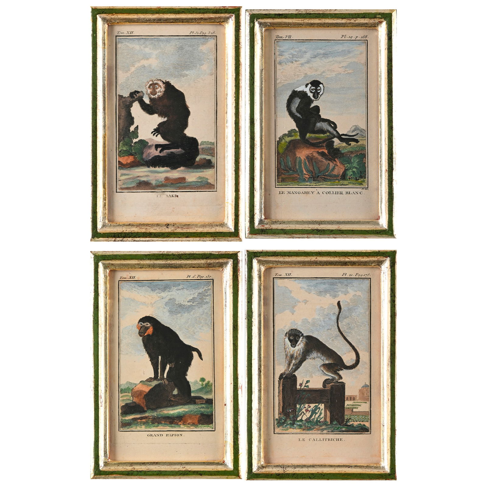 Four watercolor engravings, 18th century (1 of 5)