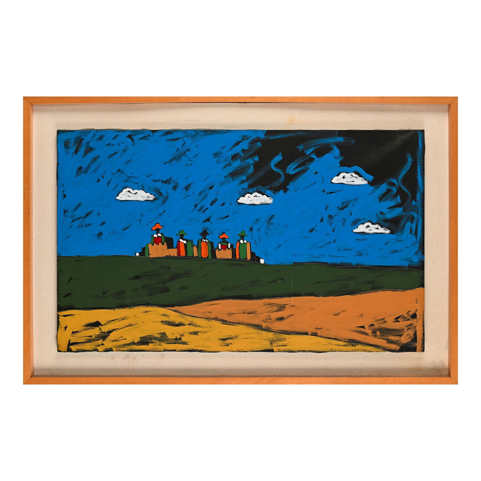 Tano Festa: Battle, 1986acrylic on canvas, cm. 60x100 Authentication on photo from the Archivi Tano Festa n. 86612/1312