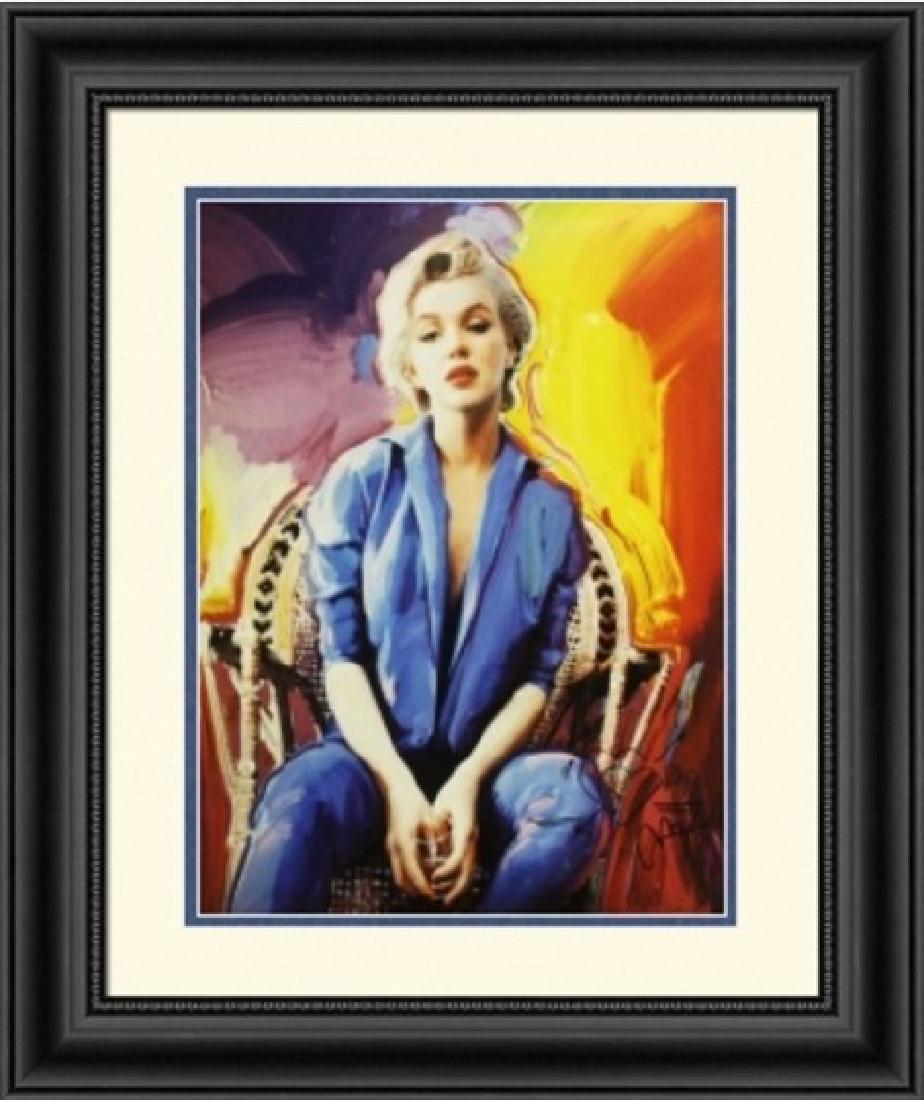 Hand Signed Peter Max Mixed Media - Marilyn Monroe: ***FREE SHIPPING WITHIN THE UNITED STATES OF AMERICA*** Hand signed mixed media on paper by artist Peter Max Marilyn Monroe. This popular work is hand signed by the artist. The dimensions are approx 2