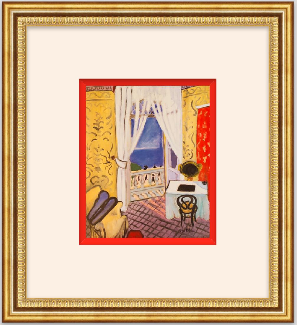 "Interior with a Violin Case" by Henri Matisse: FREE SHIPPING TO THE USA! PROFESSIONALLY CUSTOM GALLERY FRAMED! Signed ,Lithograph by Henri Matisse "Interior with a Violin Case" 1918 on wove paper. Collection Claude Duthuit.This one of a kind piece