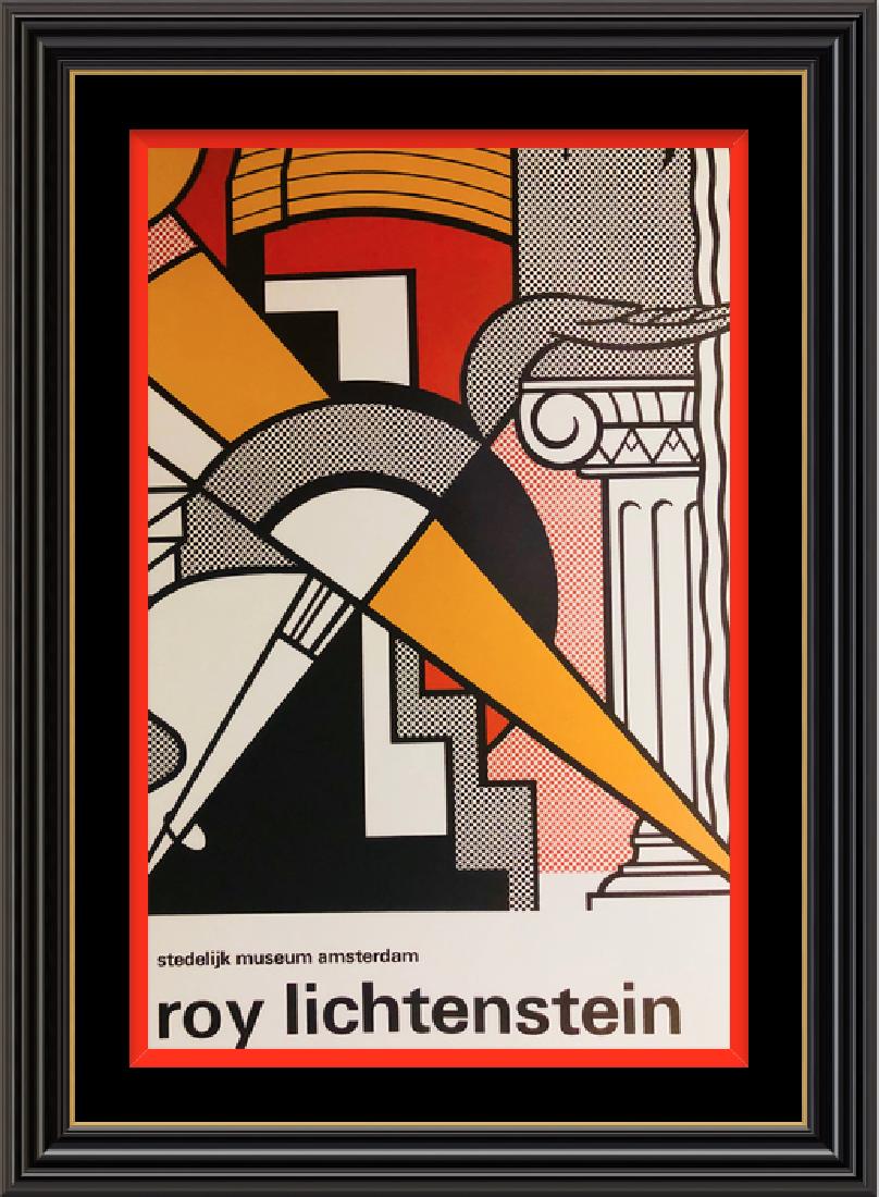 AMSTERDAM 1967 By ROY LICHTENSTEIN: Artist: ROY LICHTENSTEIN: STEDELIJK MUSEUM AMSTERDAM 1967 -RARE EXHIBITION POSTER 13 X 20. Roy Lichtenstein was born in 1923, in New York City. In 1939 he studied under Reginald Marsh at the Art Stude