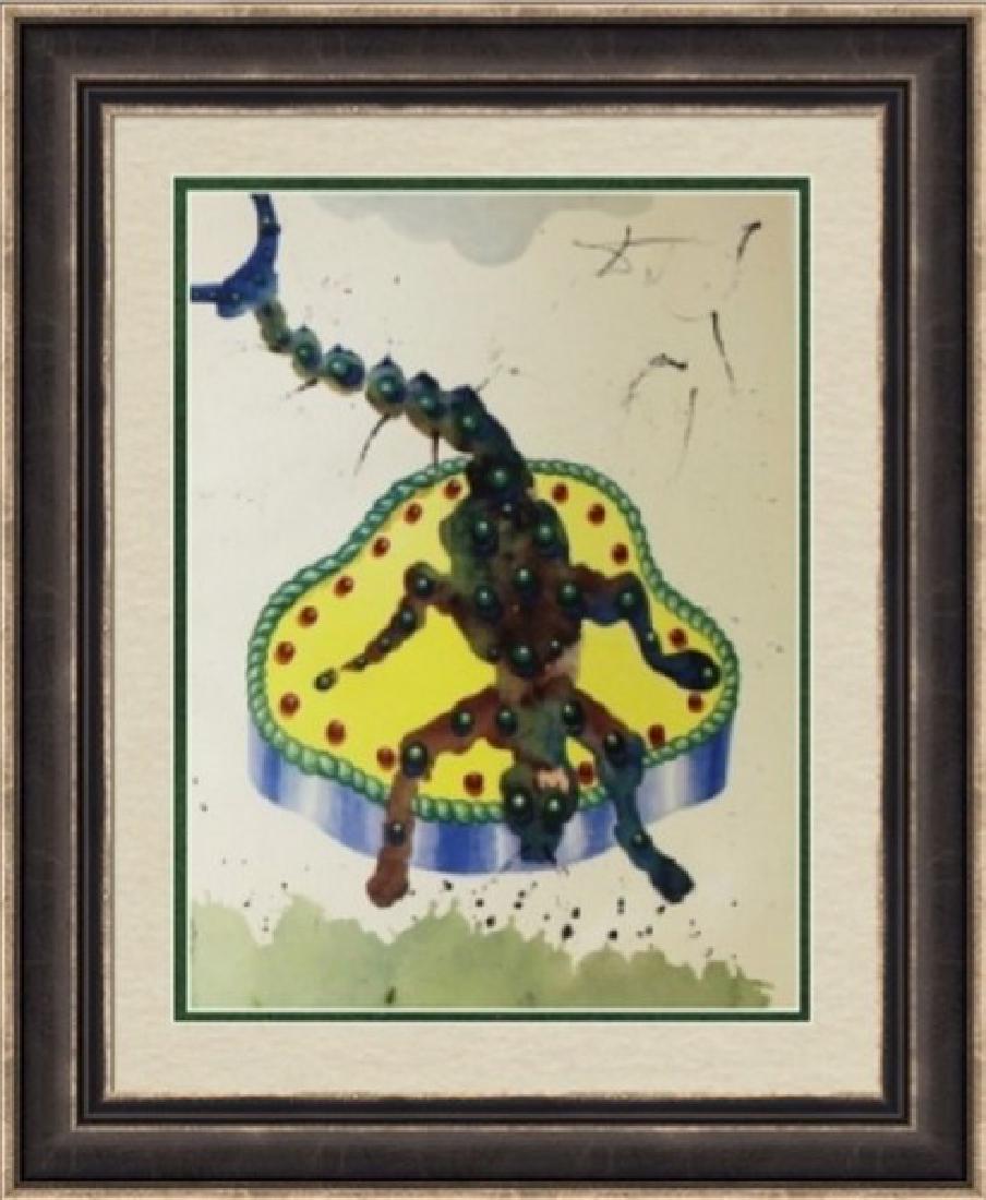 Scorpio, Zodiac Suite - Salvador Dali: Title: Scorpio Artist: Salvador Dali Medium: Offset Lithograph Material: Premium Archival Matte Paper Publisher: Penn Prints Inc. New York (1969) Approximate Size: 18 x 14 Inches Notes: "Sig