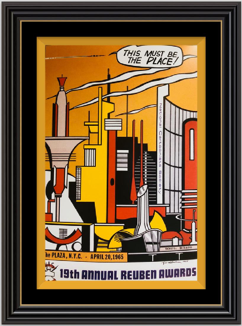 This Must be The Place-by ROY LICHTENSTEIN: Artist: Roy Lichtenstein- This Must be The Place Art Silk Poster. Poster 13 X 20. Roy Lichtenstein was born in 1923, in New York City. In 1939 he studied under Reginald Marsh at the Art Students Leagu