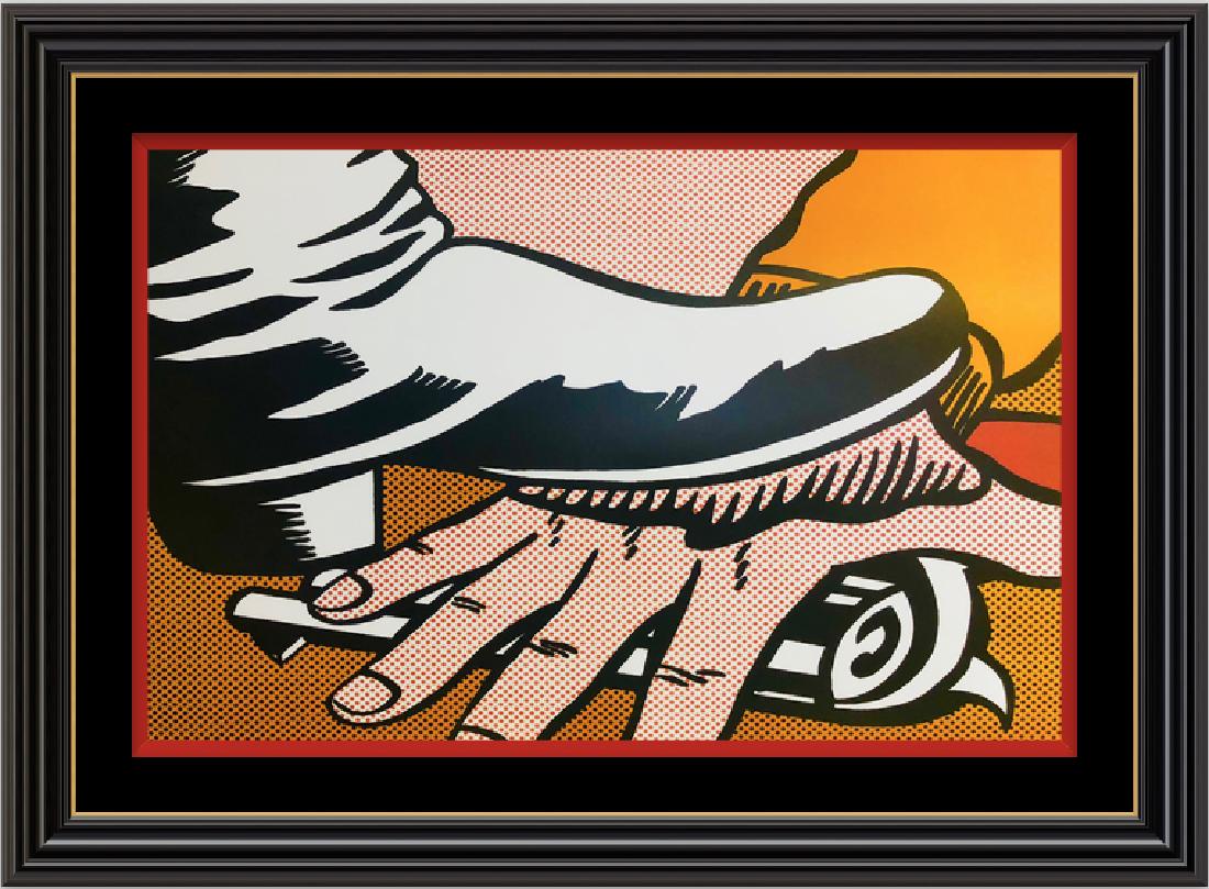 Brushstrokes, Four Decades by ROY LICHTENSTEIN: Artist: Brushstrokes, Four Decades by ROY LICHTENSTEIN.RARE EXHIBITION POSTER 13 X 20 . Roy Lichtenstein was born in 1923, in New York City. In 1939 he studied under Reginald Marsh at the Art Students