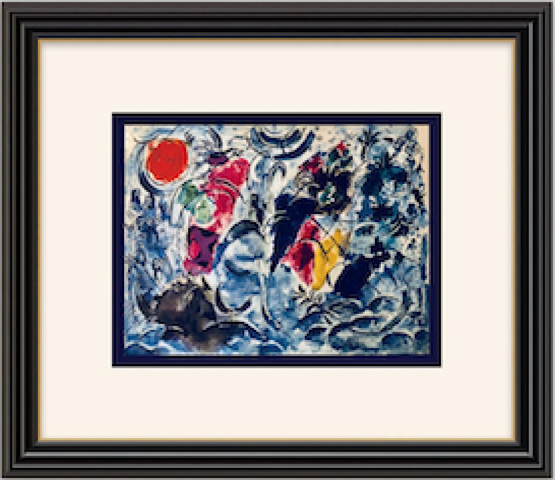 Lithograph by Marc Chagall: Artist: Marc Chagall, Title: Unknown, Medium: Lithograph Print, Size: 9 x 14 inches.