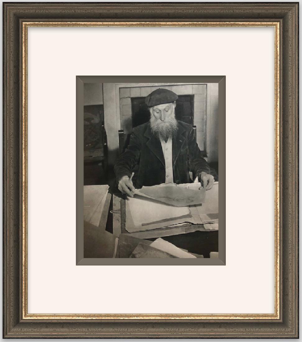 Original Lithograph "Aristide Maillol" by Brassai: FREE SHIPPING TO THE USA! PROFESSIONALLY CUSTOM GALLERY FRAMED! Original Lithograph "Aristide Maillol" by Brassai from Editions de la Revue Verve in Paris, 1937 . The dimensions are approx. -15 x 11 i