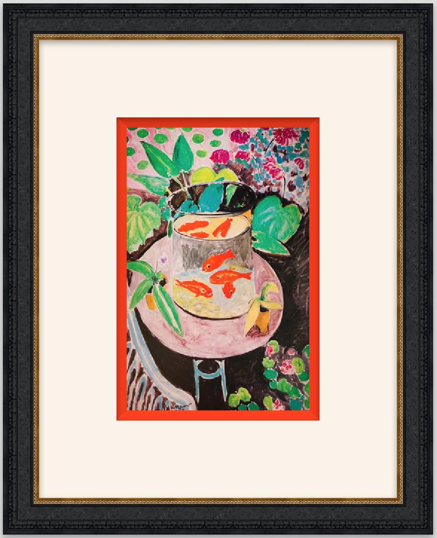 " Goldfish" by Henri Matisse: FREE SHIPPING TO THE USA! PROFESSIONALLY CUSTOM GALLERY FRAMED! SIGNED Lithograph by Henri Matisse "Goldfish" 1912 on wove paper. Collection Claude Duthuit.This one of a kind piece was originally hous