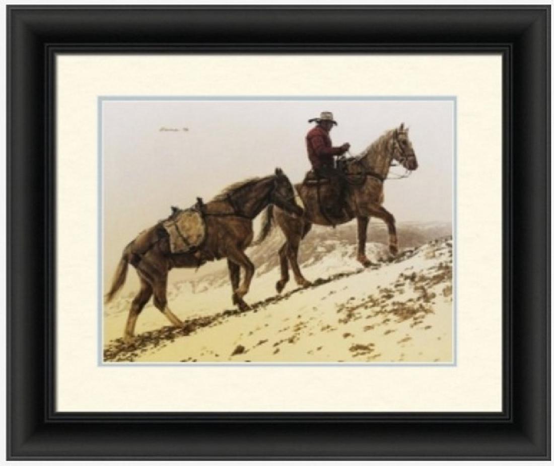Ridin' The Rims by James Bama: Limited Edition Lithograph (177/1250) Hand Signed in Pencil by the artist & Plate Signed, Year Released: 1990 Publisher: The Greenwich Workshop, Size Approx. 19 x 22 Inches