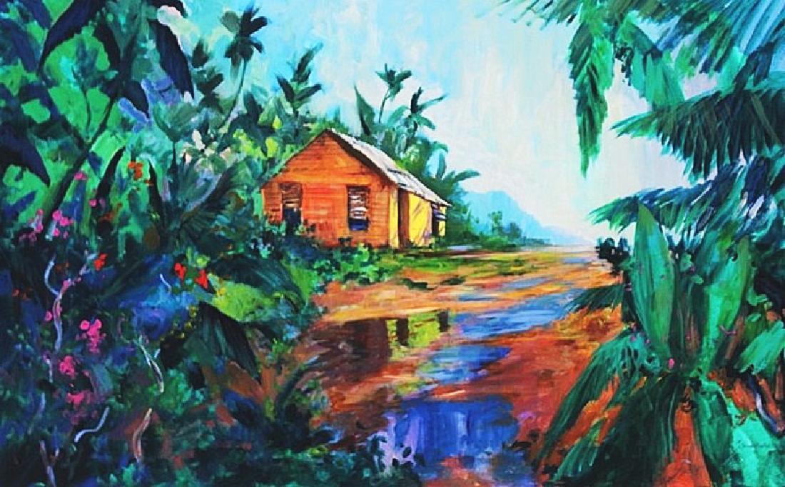 Live Off Land - Michael Schofield 30x48: Original, Oil Painting on Canvas by the artist Michael Schofield, Hand Signed, Size Approx. 30 x 48 Inches (Stretched Canvas) Certificate of Authenticity Included, (comes with Image of Artist holding