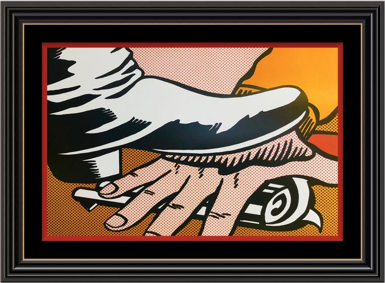 Brushstrokes, Four Decades by ROY LICHTENSTEIN: Artist: Brushstrokes, Four Decades by ROY LICHTENSTEIN.RARE EXHIBITION POSTER 13 X 20 . Roy Lichtenstein was born in 1923, in New York City. In 1939 he studied under Reginald Marsh at the Art Students