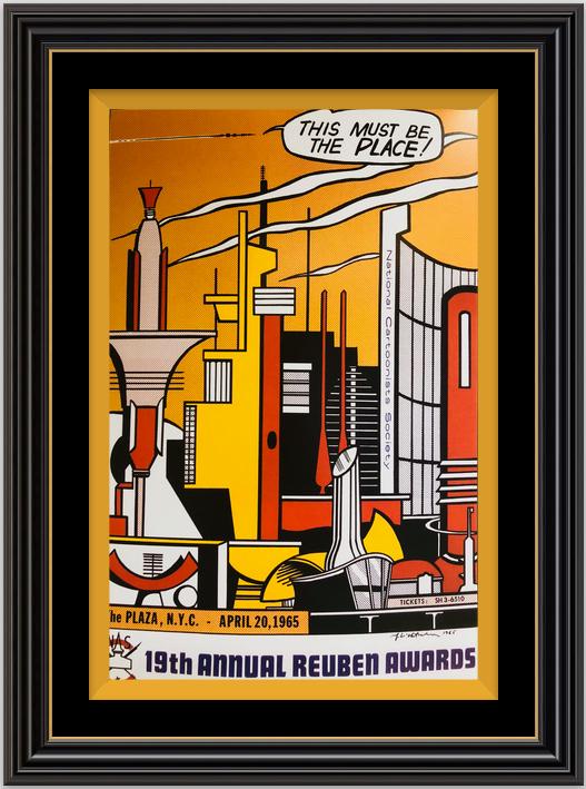 This Must be The Place-by ROY LICHTENSTEIN: Artist: Roy Lichtenstein- This Must be The Place Art Silk Poster. Poster 13 X 20. Roy Lichtenstein was born in 1923, in New York City. In 1939 he studied under Reginald Marsh at the Art Students Leagu