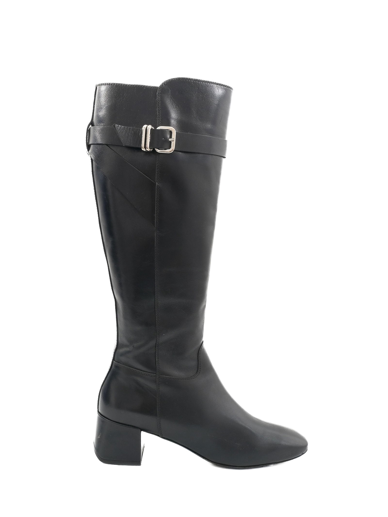 Tod's Black Leather Ankle Boots, Size 39 (1 of 6)