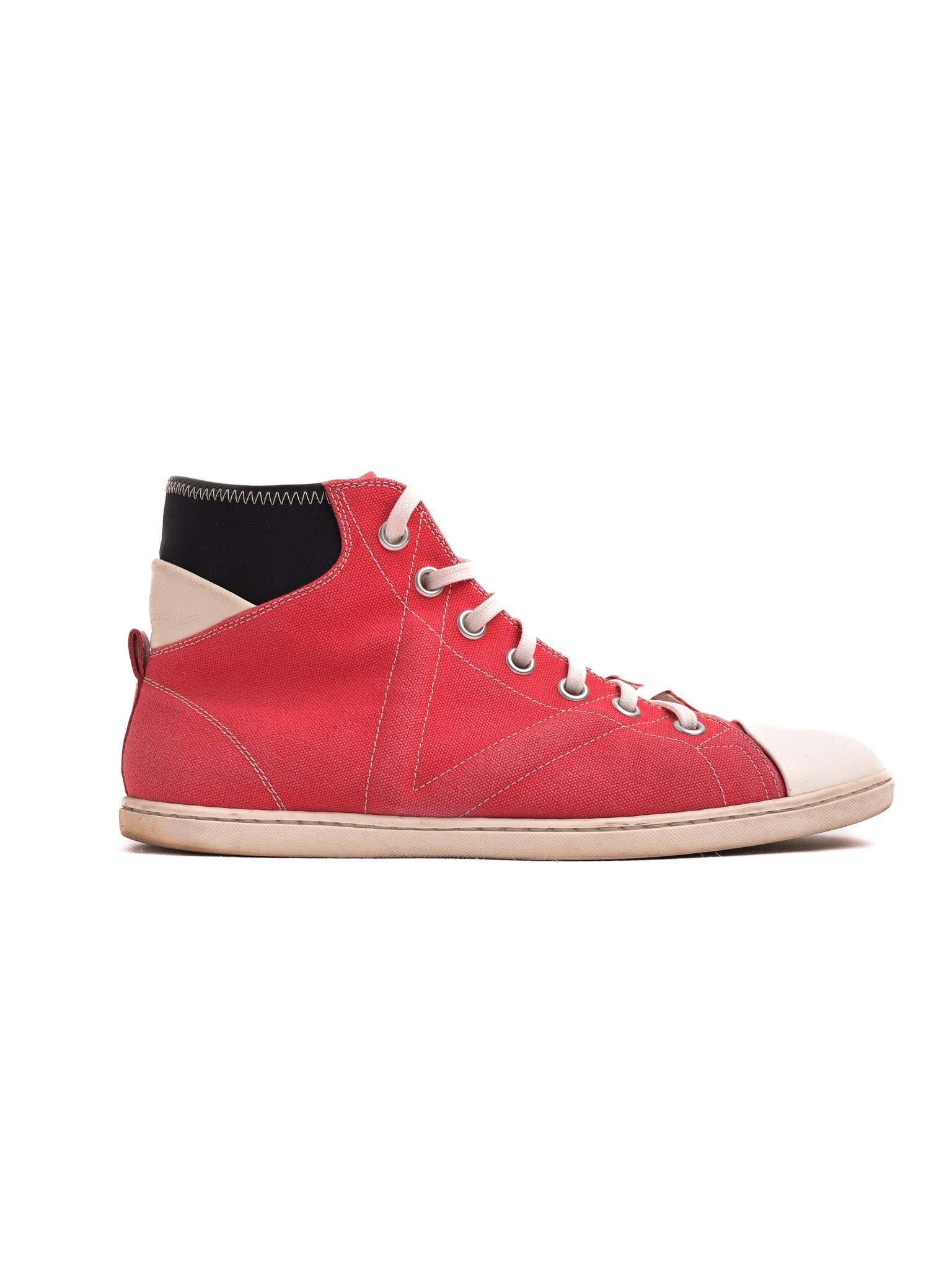 Louis Vuitton Red High-Top Sneakers Size 41.5 (1 of 6)