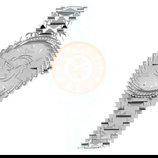 Dior VIII Diamonds & Steel 33mm Women's Watch: Title/Medium: Dior VIII Diamonds & Stainless Steel Watch Origin/Year: France, 2021 Dimensions: Diameter 33 mm, Case thickness 9 mm Condition: Excellent (gently used) Provenance: Private collection