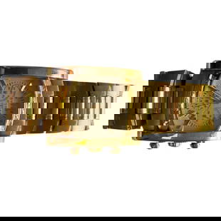 Bvlgari Assioma 18K Gold Large Dial Watch: Title/Medium: Bvlgari Bulgari Assioma 18K Gold Watch Origin/Year: Modern Luxury Dimensions: 8 inches length, 209 grams Condition: Great Condition Provenance: Authenticity verified by engravings and h