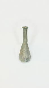 Ancient Roman Glass Amulet, 4th Century BC: Title/Medium: Ancient Roman Glass Amulet Origin/Year: Roman, 4th century BC Dimensions: Height 13 cm Condition: Aged with characteristic wear Provenance: Ancient artifact Additional Info: