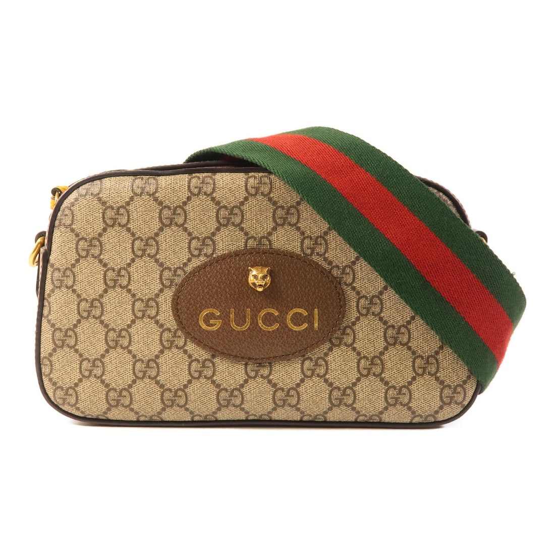 Gucci GG Supreme Messenger Bag with Gold Details (1 of 8)
