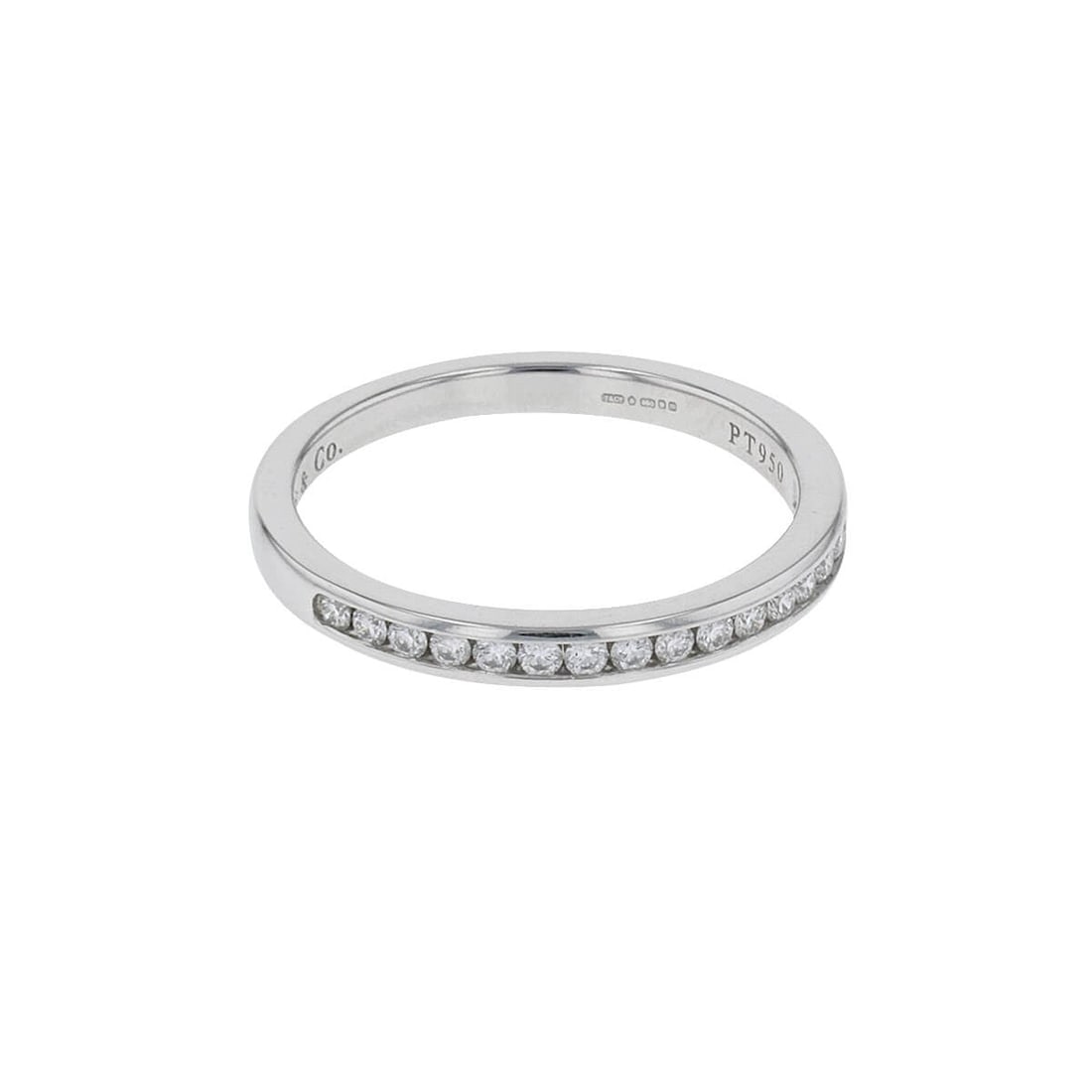 Tiffany & Co. Diamond Platinum Band Ring (1 of 2)