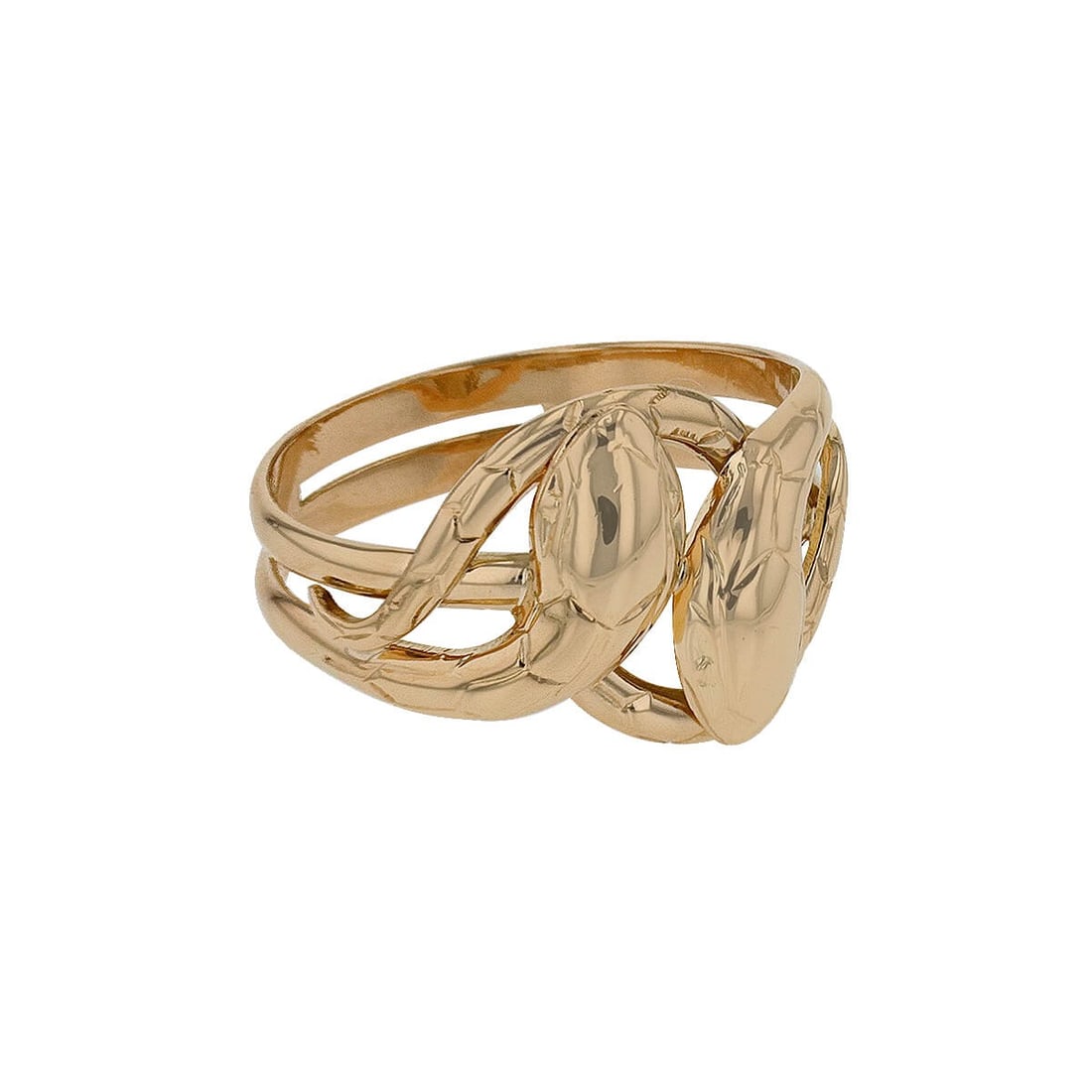 Vintage Gold Snake Ring, 18k Yellow Gold (1 of 3)
