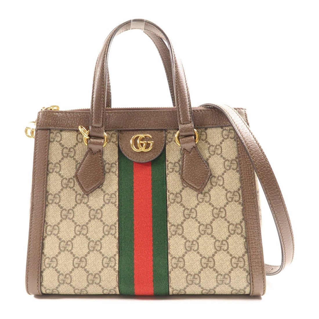 Gucci Ophidia Small Tote Bag - Brown PVC Canvas: Title/Medium: Gucci Ophidia Small Tote Bag - Brown PVC Canvas Origin/Year: Gucci Dimensions: W: 24cm (9.4 inch) x H: 20cm (7.9 inch) x D: 9.5cm (3.7 inch) Condition: good condition Provenance: Authent