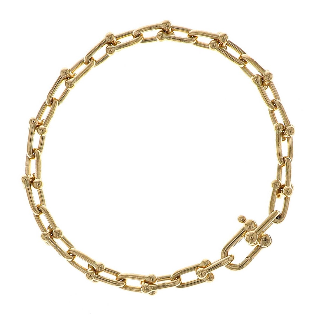 Tiffany & Co. HardWear 18K Yellow Gold Bracelet: Title: Tiffany & Co. HardWear 18K Yellow Gold Bracelet Origin / Year: United States, Modern Condition: Very good pre-owned condition. Please review all photographs for full details. Provenance: Authen
