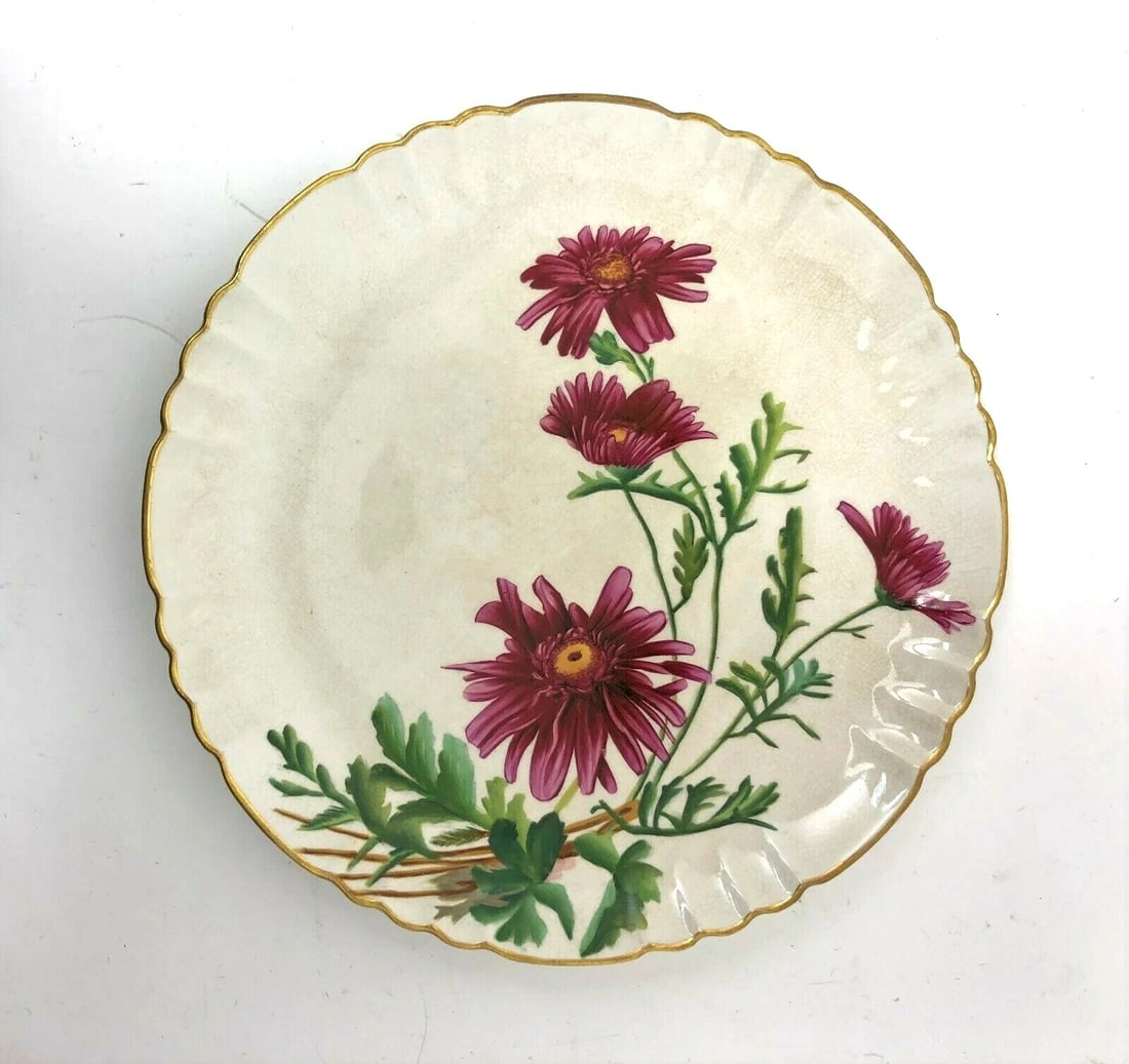 Minton Caldwell 19th Century Hand Painted Plate: Title/Medium: Minton Caldwell and Co Hand Painted Porcelain Plate Origin/Year: Philadelphia, U.S.A. / 19th Century Dimensions: 8.5 inches in diameter Condition: Excellent, with no visible cracks or ch