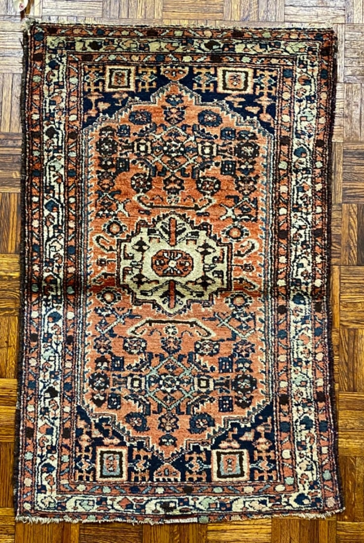 Antique Hamadan Rug, Persian Style, 3ft x 4ft (1 of 9)