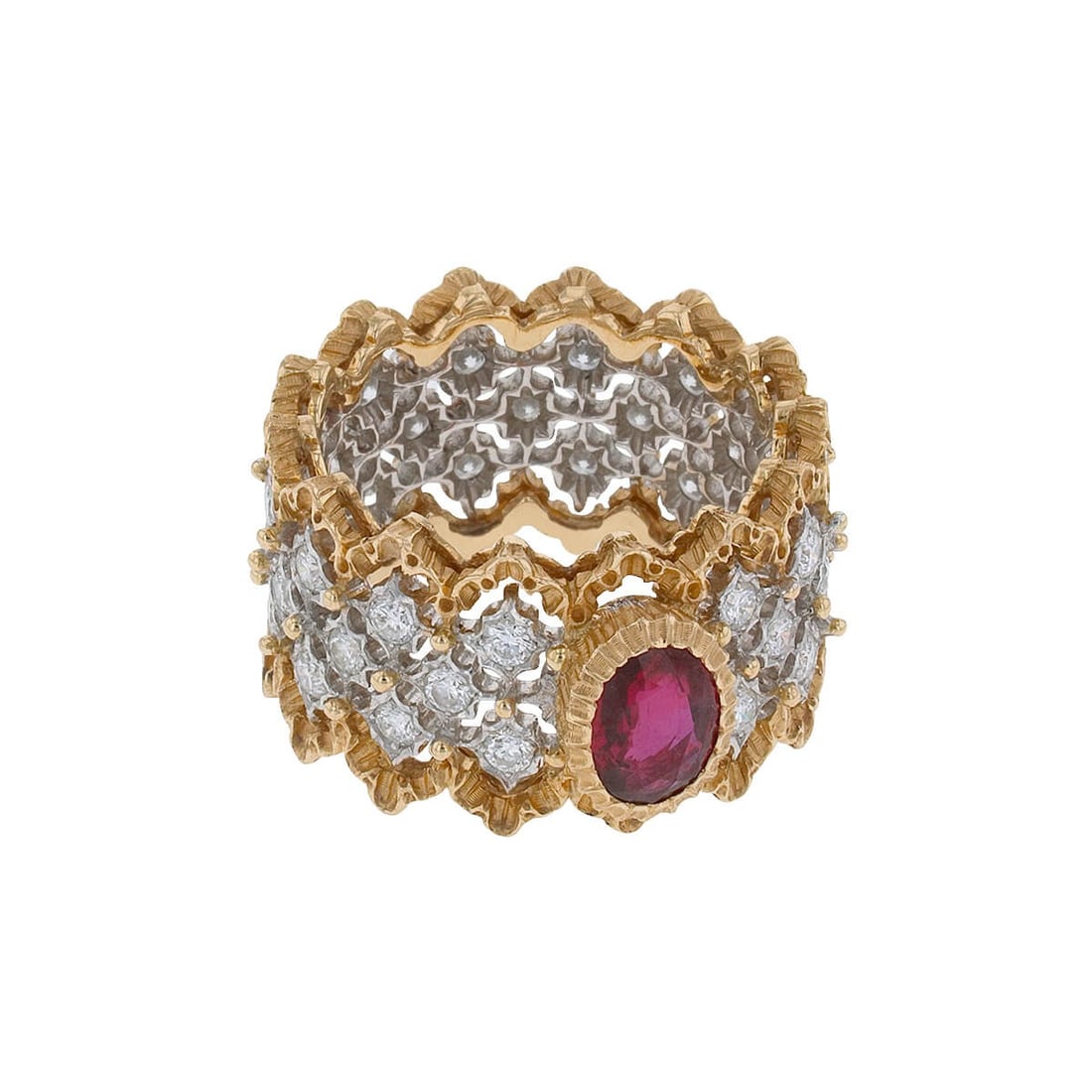 Buccellati Gold & Ruby Statement Ring (1 of 3)