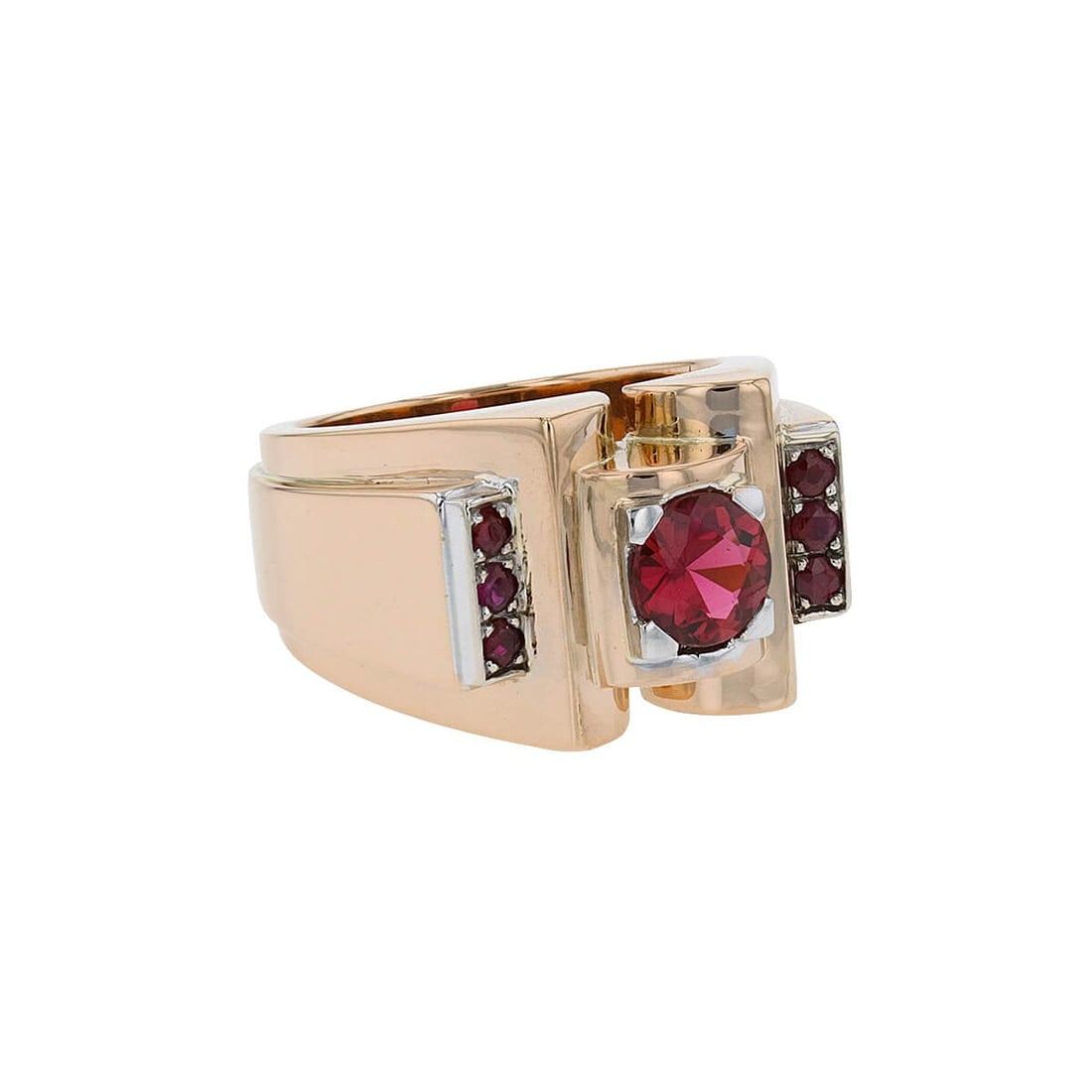 Vintage Ruby Tourmaline Gold Ring (1 of 3)