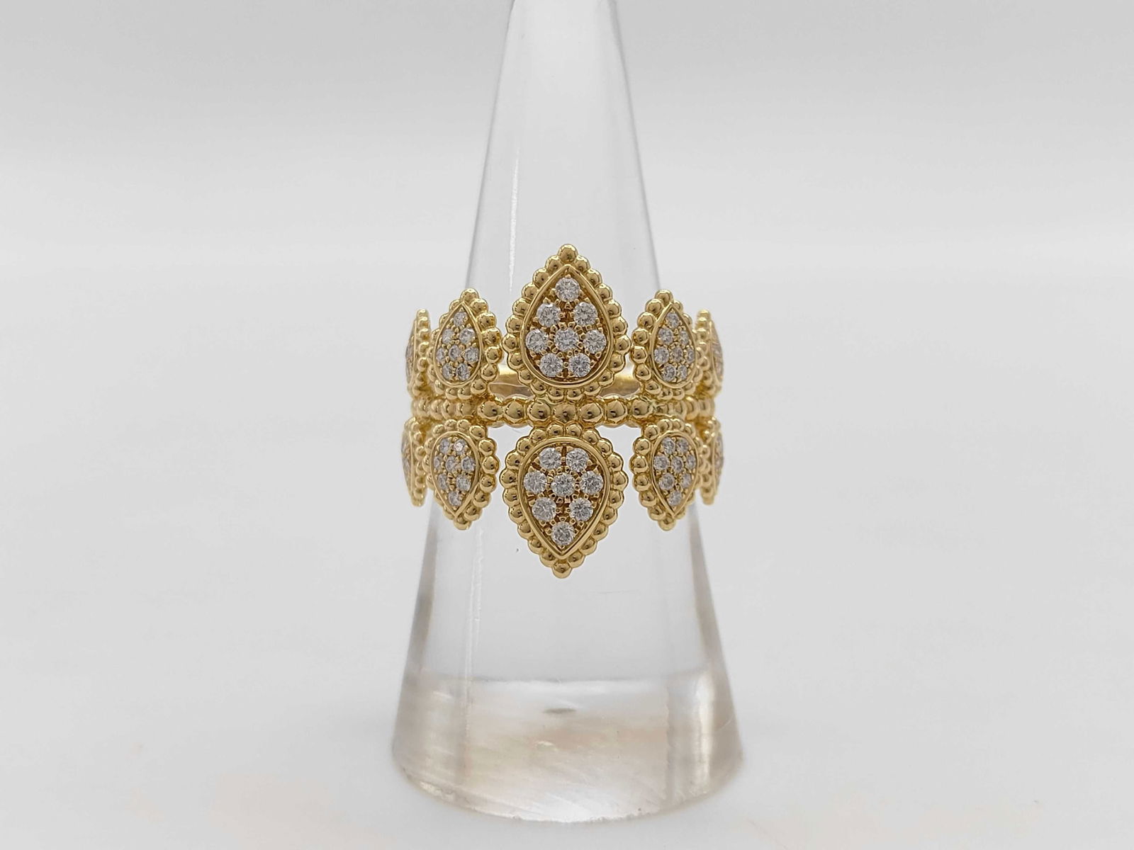 Boucheron Serpent Boheme 5 Motif Double Diamond 18K Yellow Gold Ring (1 of 5)