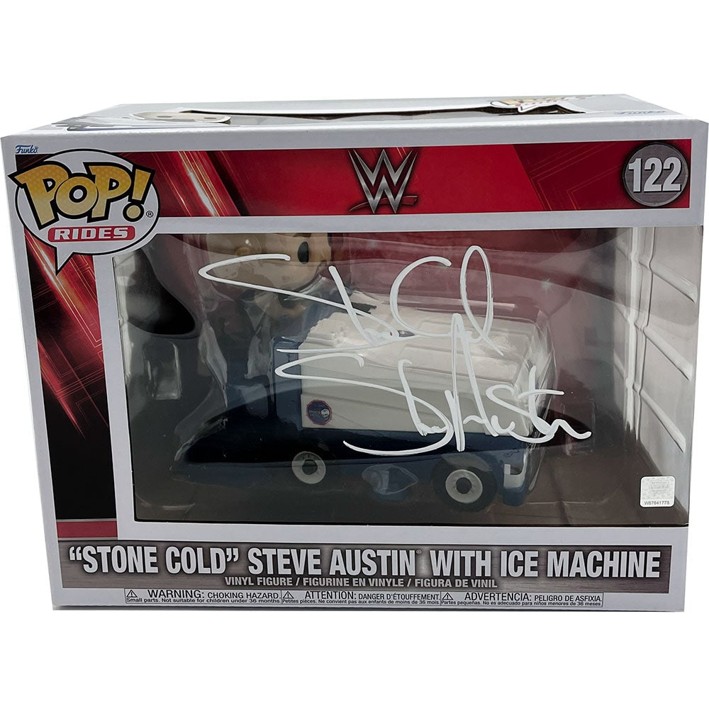 "Stone Cold" Steve Austin Autographed Deluxe Funko Pop! Rides Display: Title/Medium: "Stone Cold" Steve Austin Autographed Deluxe Funko Pop! Rides Display Get your very own Deluxe Funko Pop! Rides display that has been autographed by "Stone Cold" Steve Austin himself. He