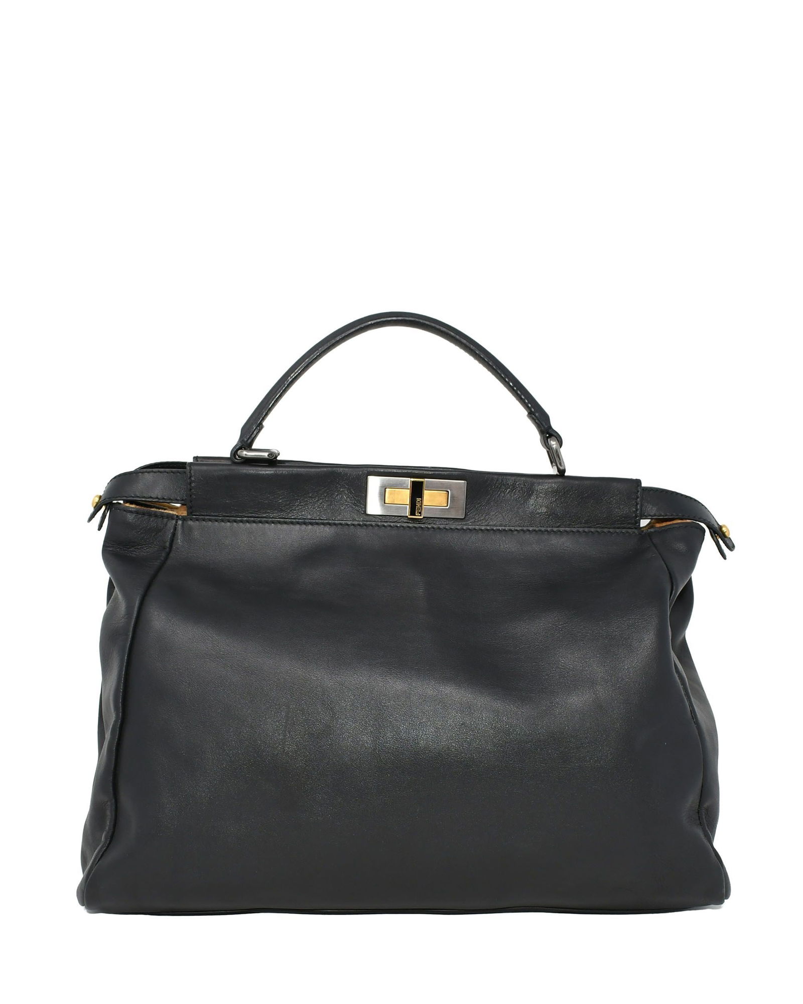 Fendi Peekaboo Black Leather Handbag (1 of 10)