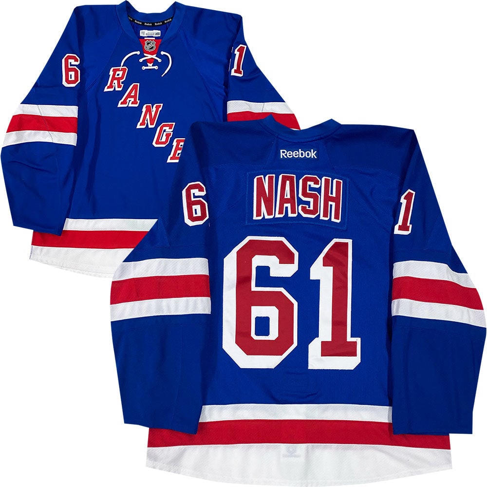 Rick Nash Autographed Game-Worn New York Rangers Jersey (2016 Playoffs): Title/Medium: Rick Nash Autographed Game-Worn New York Rangers Jersey (2016 Playoffs) Get this awesome Rick Nash game-worn New York Rangers jersey. Nash wore this jersey during the first round of the