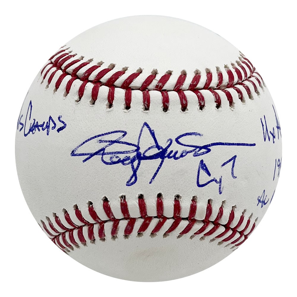 Rogers Clemens Autographed Rawlings OML Baseball w/Multiple Inscriptions (1 of 1)