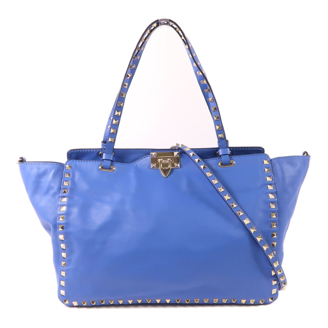 Valentino Blue Cowhide Leather Shoulder Bag (1 of 12)