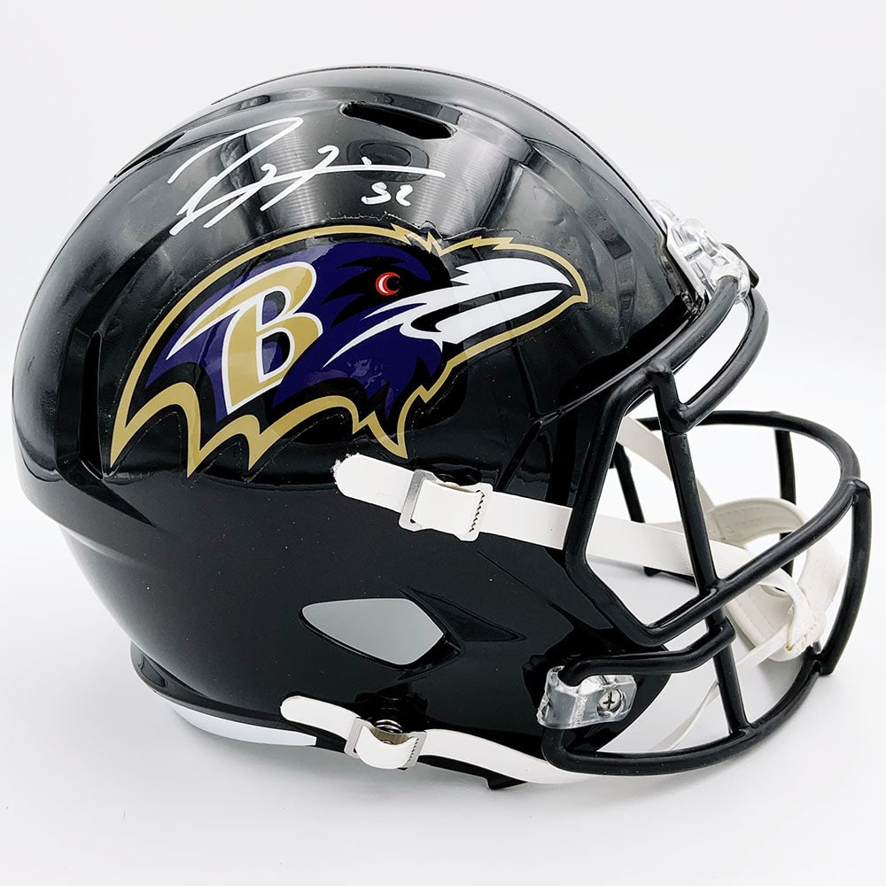 Ray Lewis Autographed Baltimore Ravens Helmet (1 of 1)