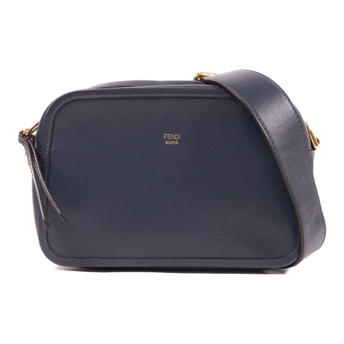 Fendi Vitello Century F Camera Case Blueberry: Title/Medium: Fendi Vitello Century F Camera Case Origin/Year: Fendi Dimensions: W: 22cm (8.7 inches), H: 15cm (5.9 inches), D: 8cm (3.1 inches), Shoulder strap: 112 - 122cm (44.1 - 48.0 inches) Condi