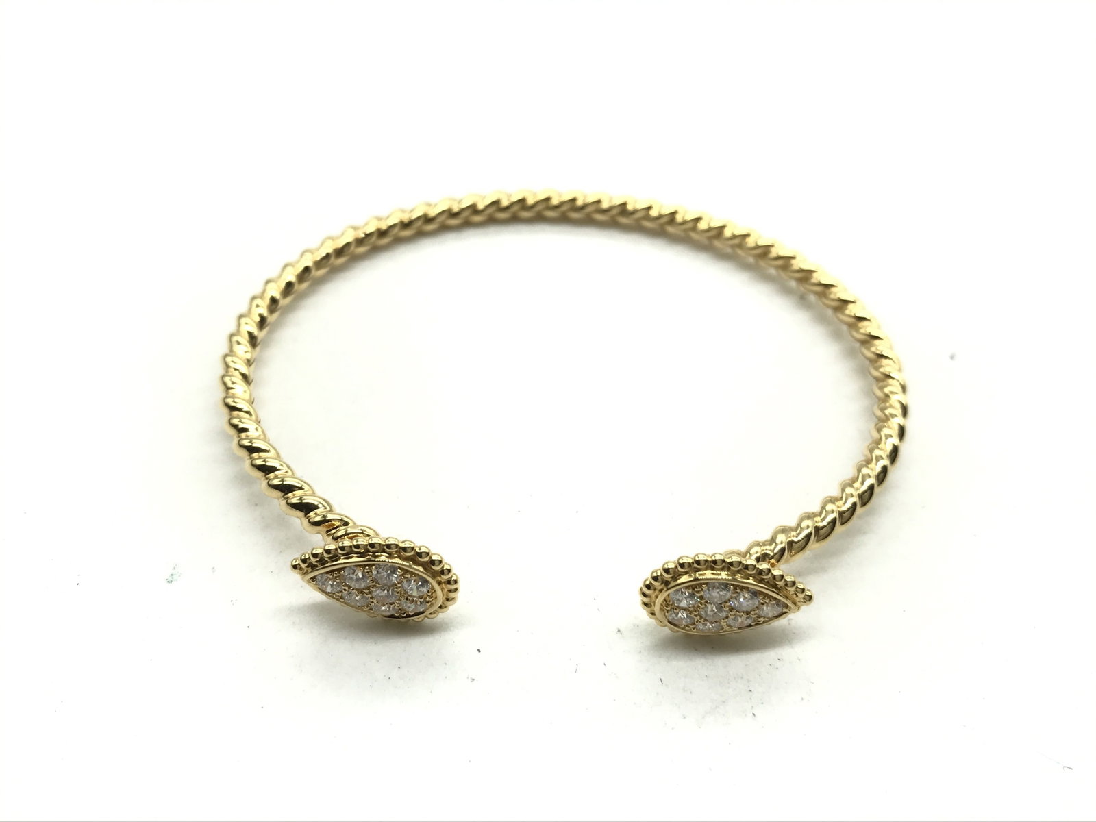 Boucheron Serpent Boheme Twin Diamond 18K Yellow Gold Bracelet Bangle (1 of 4)