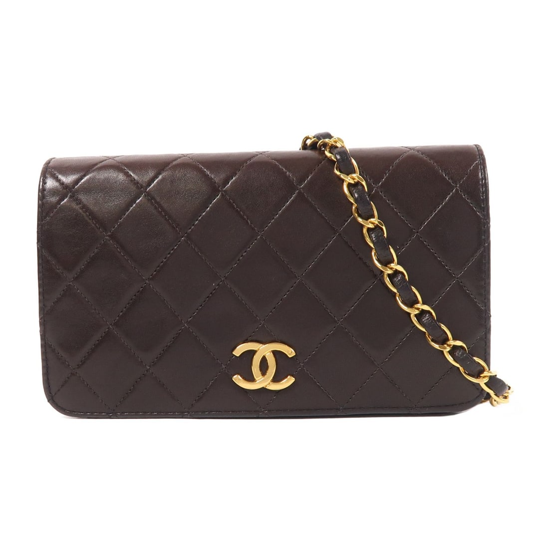 Chanel Vintage Black Leather Shoulder Bag (1 of 12)